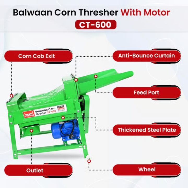 Balwaan Corn Thresher Double Roller (CT-600) – thumb